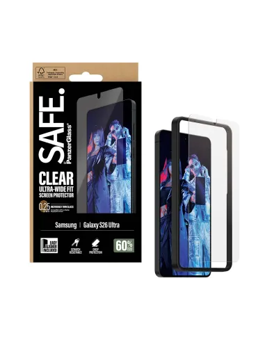 PanzerGlass SAFE. by ® Screen Protector Samsung Galaxy S26 Ultra | Ultra-Wide Fit w. EasyAligner Protector de pantalla 1