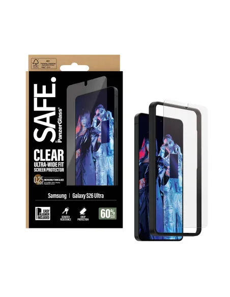 PanzerGlass SAFE. by ® Screen Protector Samsung Galaxy S26 Ultra | Ultra-Wide Fit w. EasyAligner Protector de pantalla 1