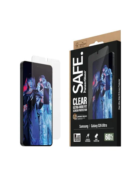 PanzerGlass SAFE. by ® Screen Protector Samsung Galaxy S26 Ultra | Ultra-Wide Fit w. EasyAligner Protector de pantalla 1