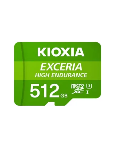 Tarjeta memoria micro secure digital sd kioxia 512gb exceria high endurance uhs - i c10 r98 con adaptador