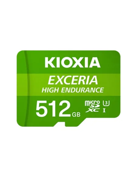 Tarjeta memoria micro secure digital sd kioxia 512gb exceria high endurance uhs - i c10 r98 con adaptador