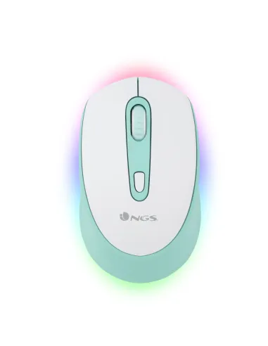 NGS SMOG MINT-RB ratón Juego Ambidextro RF Wireless + Bluetooth Óptico 2400 DPI