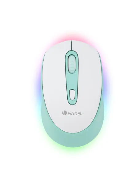 NGS SMOG MINT-RB ratón Juego Ambidextro RF Wireless + Bluetooth Óptico 2400 DPI