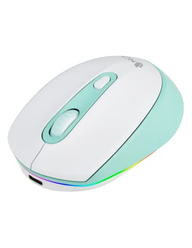 NGS SMOG MINT-RB ratón Juego Ambidextro RF Wireless + Bluetooth Óptico 2400 DPI