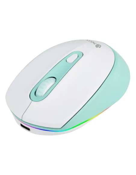 NGS SMOG MINT-RB ratón Juego Ambidextro RF Wireless + Bluetooth Óptico 2400 DPI