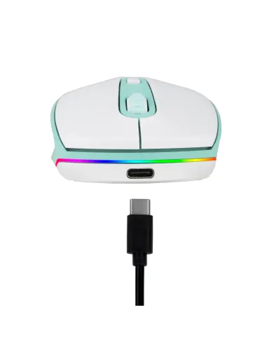 NGS SMOG MINT-RB ratón Juego Ambidextro RF Wireless + Bluetooth Óptico 2400 DPI