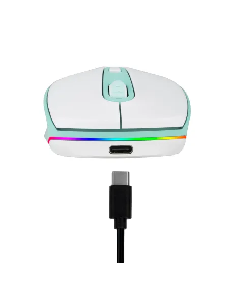 NGS SMOG MINT-RB ratón Juego Ambidextro RF Wireless + Bluetooth Óptico 2400 DPI