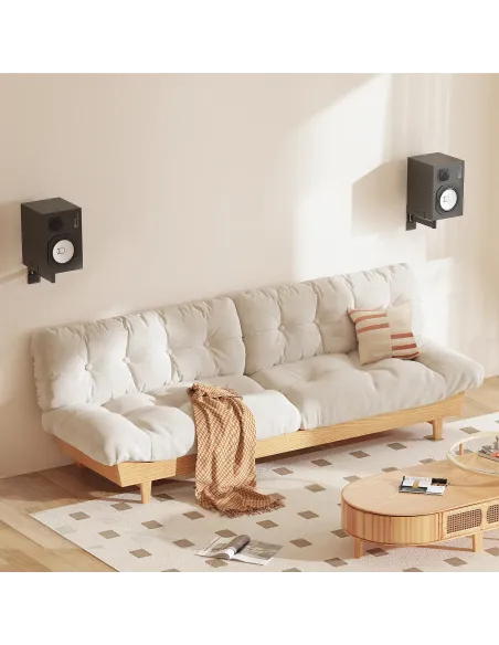 AISENS Soporte Universal De Pared Giratorio E Inclinable Para Altavoces, Negro