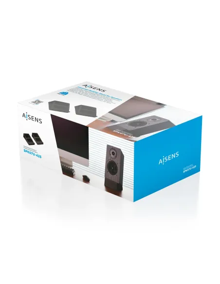 AISENS Soporte Universal De Sobremesa Para Altavoces, Negro