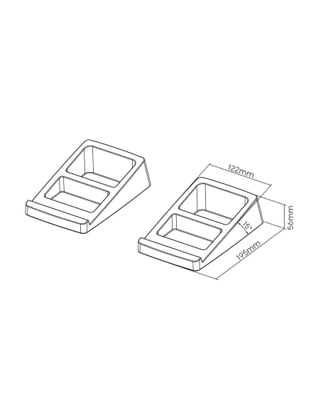 AISENS Soporte Universal De Sobremesa Para Altavoces, Negro