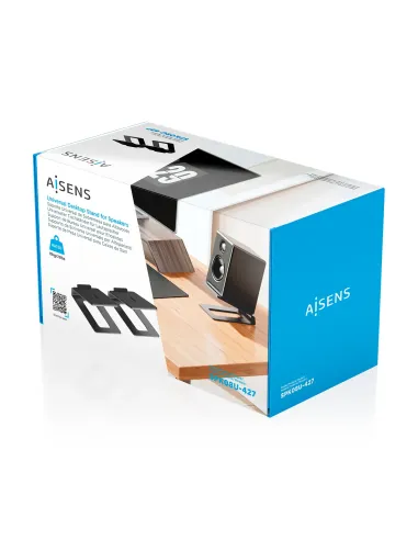 AISENS Soporte Universal De Sobremesa Para Altavoces, Negro
