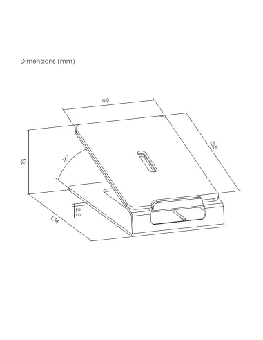 AISENS Soporte Universal De Sobremesa Para Altavoces, Negro