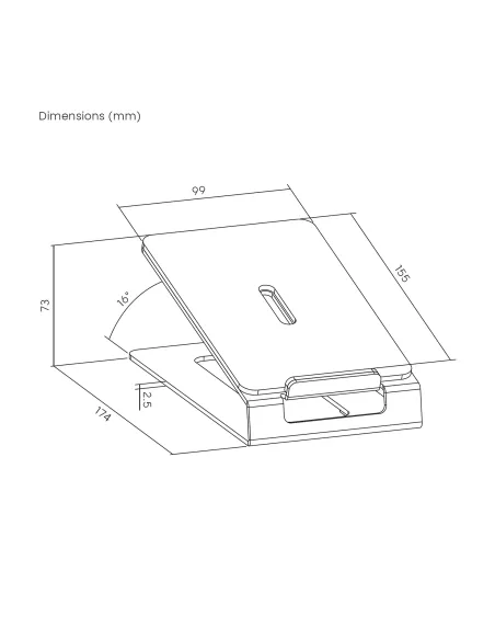 AISENS Soporte Universal De Sobremesa Para Altavoces, Negro