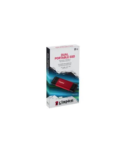 Kingston Technology 2TB Dual USB-A C Portable SSD, Up to 1050MB s USB 3.2 Gen 2