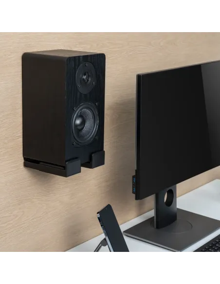 AISENS Soporte Universal de Pared para Barra de Sonido, Negro