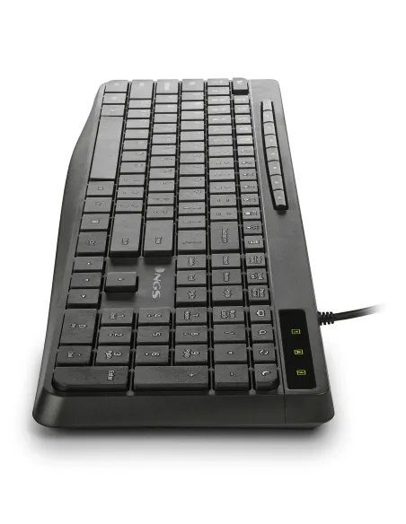 NGS SPECTRA (QUERTY, ES) teclado Hogar   Oficina USB QWERTY Español Negro