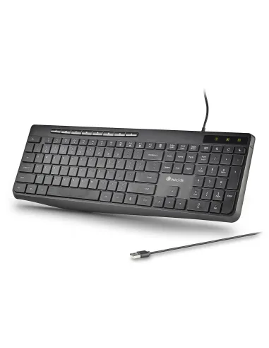 NGS SPECTRA (QUERTY, ES) teclado Hogar   Oficina USB QWERTY Español Negro