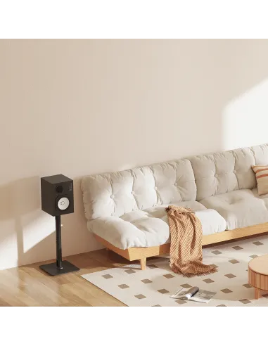 AISENS Soporte Universal De Suelo Para Altavoces, Negro
