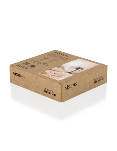 AISENS Soporte Universal De Suelo Para Altavoces, Negro