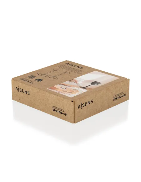 AISENS Soporte Universal De Suelo Para Altavoces, Negro