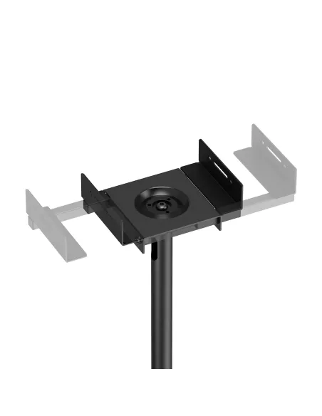AISENS Soporte Universal De Suelo Giratorio E Inclinable Para Altavoces, Negro