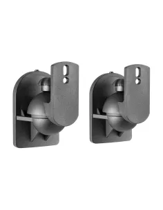 AISENS Soporte Universal De Pared Giratorio E Inclinable Para Altavoces, Negro
