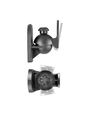 AISENS Soporte Universal De Pared Giratorio E Inclinable Para Altavoces, Negro