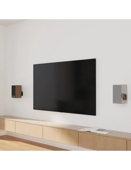 AISENS Soporte Universal De Pared Giratorio E Inclinable Para Altavoces, Negro
