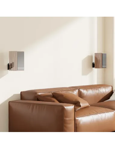 AISENS Soporte Universal De Pared Giratorio E Inclinable Para Altavoces, Negro