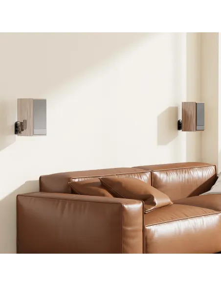 AISENS Soporte Universal De Pared Giratorio E Inclinable Para Altavoces, Negro