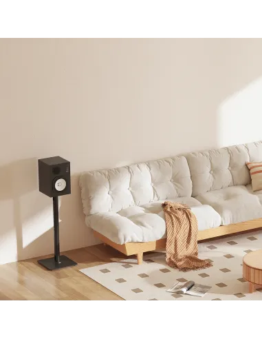 AISENS Soporte Universal De Suelo Para Altavoces, Negro