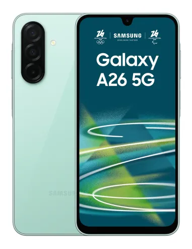 Samsung Galaxy A26 17 cm (6.7") Ranura híbrida Dual SIM Android 15 5G USB Tipo C 6 GB 128 GB 5000 mAh Color menta