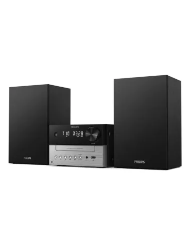 Philips TAM3205M2 sistema de audio para el hogar Microcadena de música para uso doméstico 20 W Negro, Plata