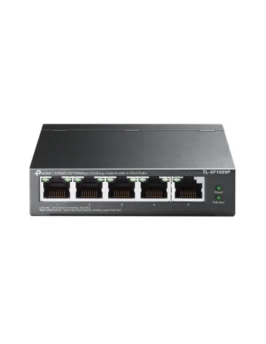 TP-Link TL-SF1005P No administrado Fast Ethernet (10 100) Energía sobre Ethernet (PoE) Negro