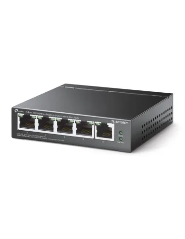 TP-Link TL-SF1005P No administrado Fast Ethernet (10 100) Energía sobre Ethernet (PoE) Negro
