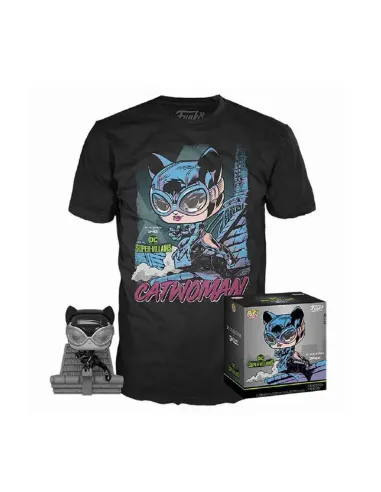 Pop & tee dc jim lee catwoman funko + camiseta talla s