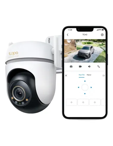 TP-Link Tapo TC43(EU) V2 Esférico Cámara de seguridad IP Interior y exterior 2880 x 1620 Pixeles Techo Pared Poste