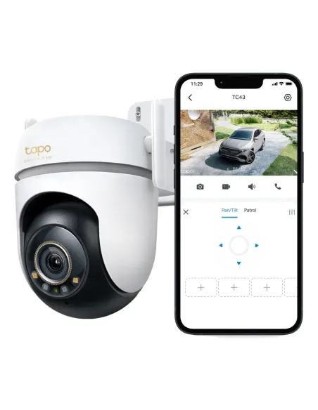 TP-Link Tapo TC43(EU) V2 Esférico Cámara de seguridad IP Interior y exterior 2880 x 1620 Pixeles Techo Pared Poste