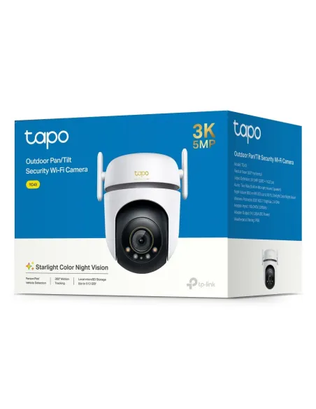 TP-Link Tapo TC43(EU) V2 Esférico Cámara de seguridad IP Interior y exterior 2880 x 1620 Pixeles Techo Pared Poste