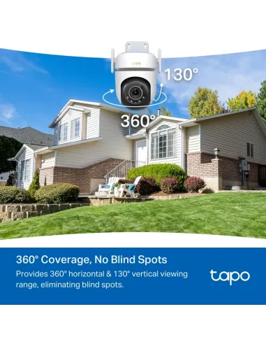 TP-Link Tapo TC43(EU) V2 Esférico Cámara de seguridad IP Interior y exterior 2880 x 1620 Pixeles Techo Pared Poste