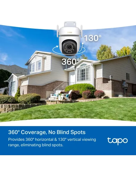 TP-Link Tapo TC43(EU) V2 Esférico Cámara de seguridad IP Interior y exterior 2880 x 1620 Pixeles Techo Pared Poste