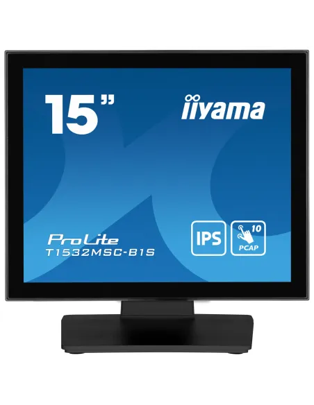 iiyama ProLite T1532MSC-B1S pantalla para PC 38,1 cm (15") 1024 x 768 Pixeles XGA LCD Pantalla táctil Negro