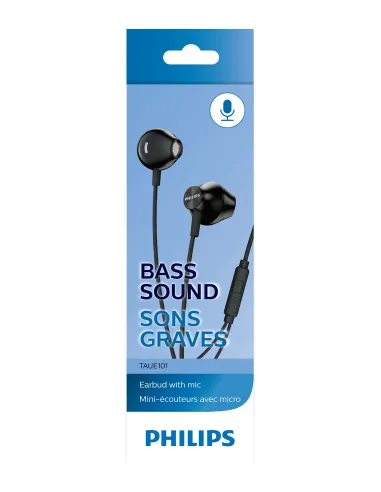 Philips TAUE101BK 00 auricular y casco Auriculares Alámbrico Dentro de oído Llamadas Música Negro