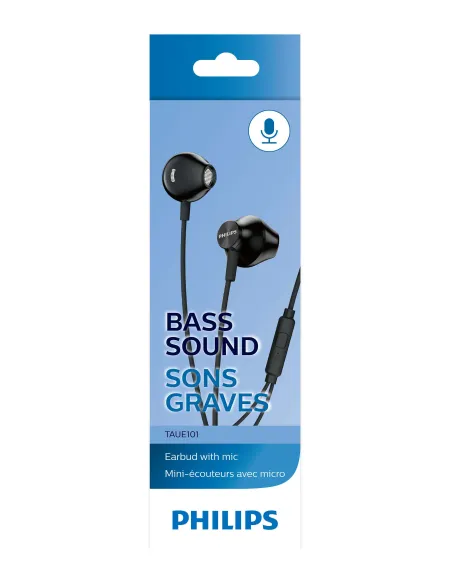 Philips TAUE101BK 00 auricular y casco Auriculares Alámbrico Dentro de oído Llamadas Música Negro