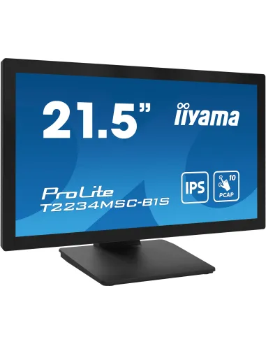 iiyama ProLite T2234MSC-B1S pantalla para PC 54,6 cm (21.5") 1920 x 1080 Pixeles Full HD Pantalla táctil Negro