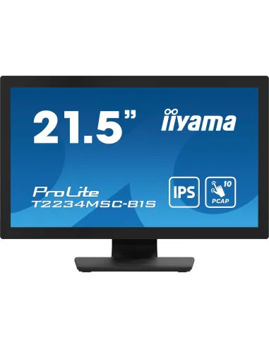 iiyama ProLite T2234MSC-B1S pantalla para PC 54,6 cm (21.5") 1920 x 1080 Pixeles Full HD Pantalla táctil Negro