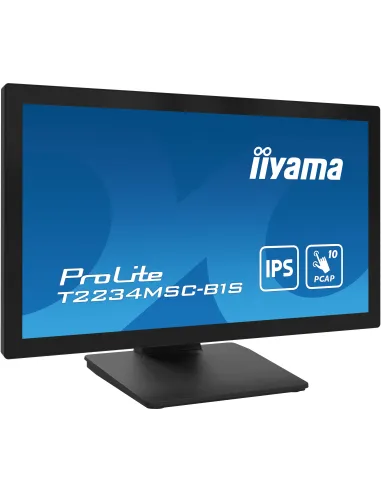 iiyama ProLite T2234MSC-B1S pantalla para PC 54,6 cm (21.5") 1920 x 1080 Pixeles Full HD Pantalla táctil Negro