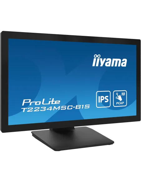 iiyama ProLite T2234MSC-B1S pantalla para PC 54,6 cm (21.5") 1920 x 1080 Pixeles Full HD Pantalla táctil Negro
