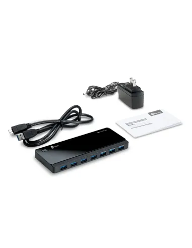 TP-Link UH700 hub de interfaz USB 3.2 Gen 1 (3.1 Gen 1) Micro-B 5000 Mbit s Negro