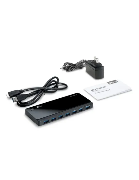 TP-Link UH700 hub de interfaz USB 3.2 Gen 1 (3.1 Gen 1) Micro-B 5000 Mbit s Negro